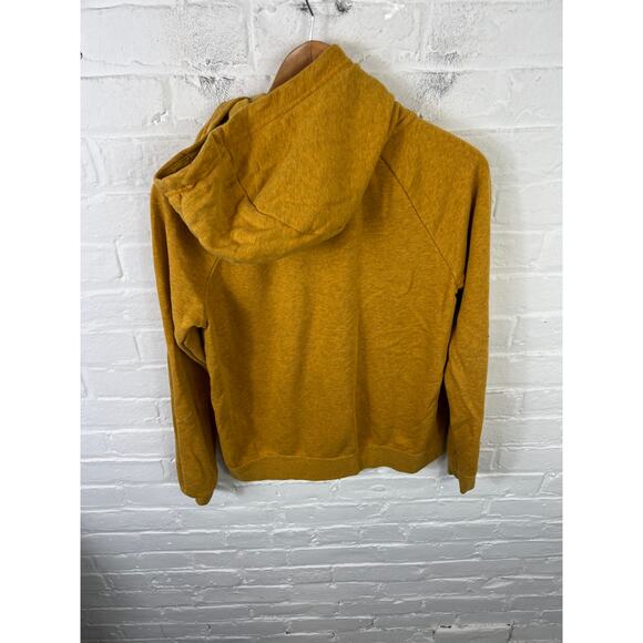 Nike Women's Logo Pullover Hoodie Long Sleeve Mustard Yellow Size Small - Picture 4 of 6